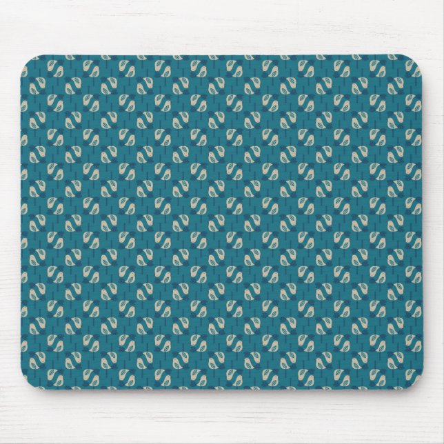 pattern displaying birds mouse pad (Front)