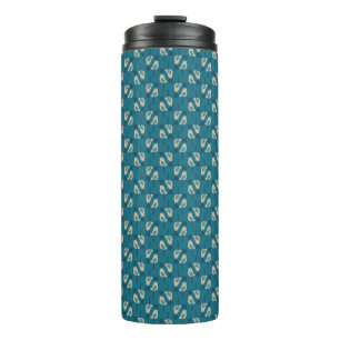 pattern displaying birds thermal tumbler