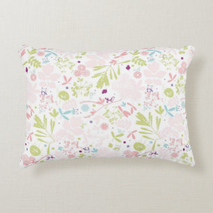 pattern displaying floral decorative pillow