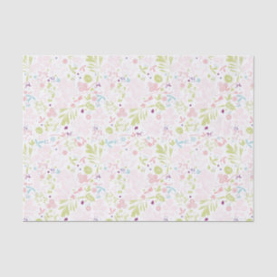 pattern displaying floral tissue paper