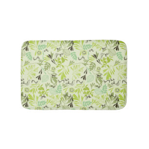 pattern displaying little baby birds bath mat