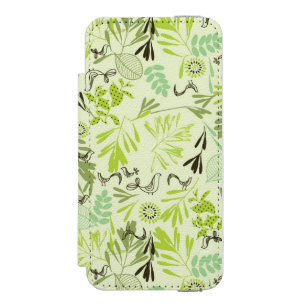 pattern displaying little baby birds incipio watson™ iPhone 5 wallet case