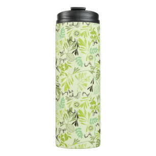 pattern displaying little baby birds thermal tumbler