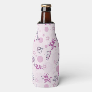 pattern displaying vintage baby animals bottle cooler