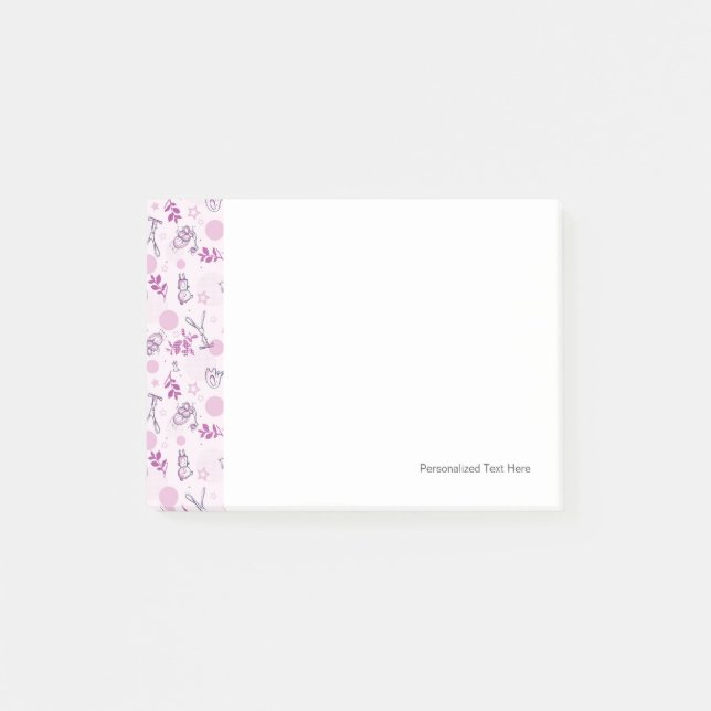 pattern displaying vintage baby animals post-it notes (Front)