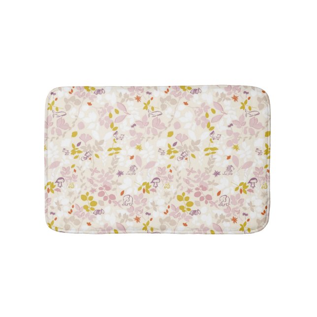 pattern displaying whimsical animals bath mat (Front)