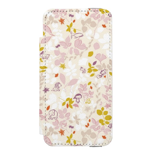 pattern displaying whimsical animals incipio iPhone wallet case (Folio Front)