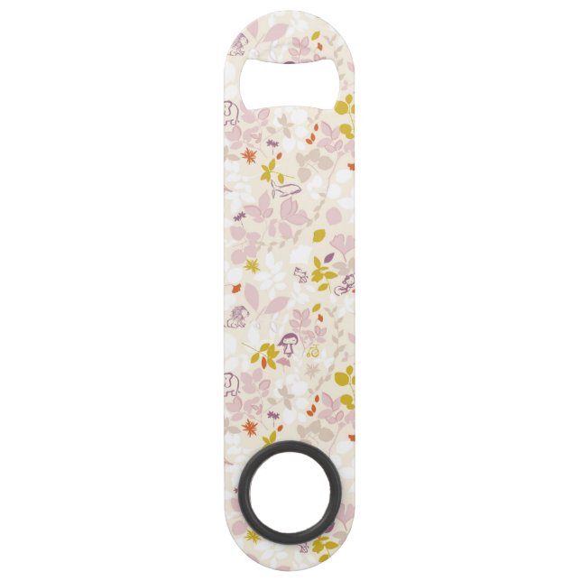 pattern displaying whimsical animals speed bottle opener (Front)