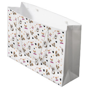 Pattern Dog V1 Large Gift Bag