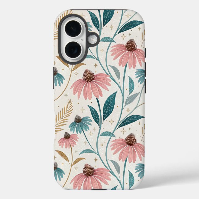 Pattern Echineceas Glitter Case-Mate iPhone Case (Back)
