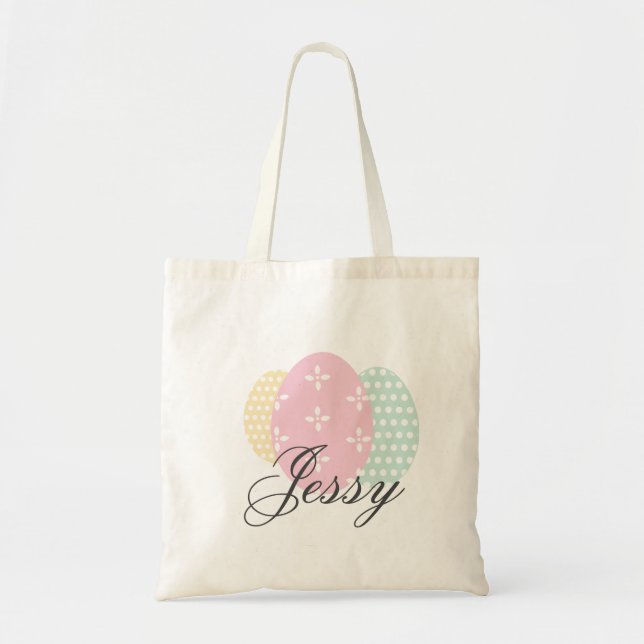Pattern Egg Spring Pastel Tote Bag (Front)