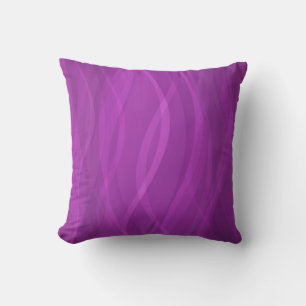 Pattern electric purple ripples abstract pillow