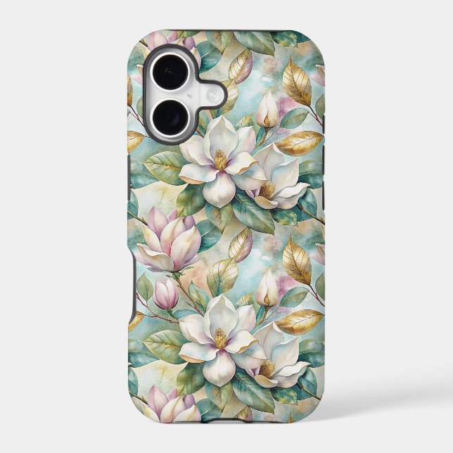 Pattern Elegant Magnolia Flowers (Verso)