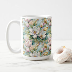 Pattern Elegant Magnolias Coffee Mug