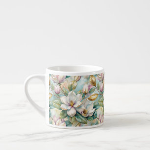 Pattern Elegant Magnolias Espresso Cup