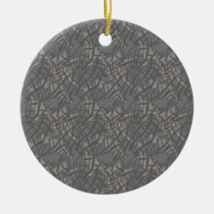 Pattern elephant ceramic ornament