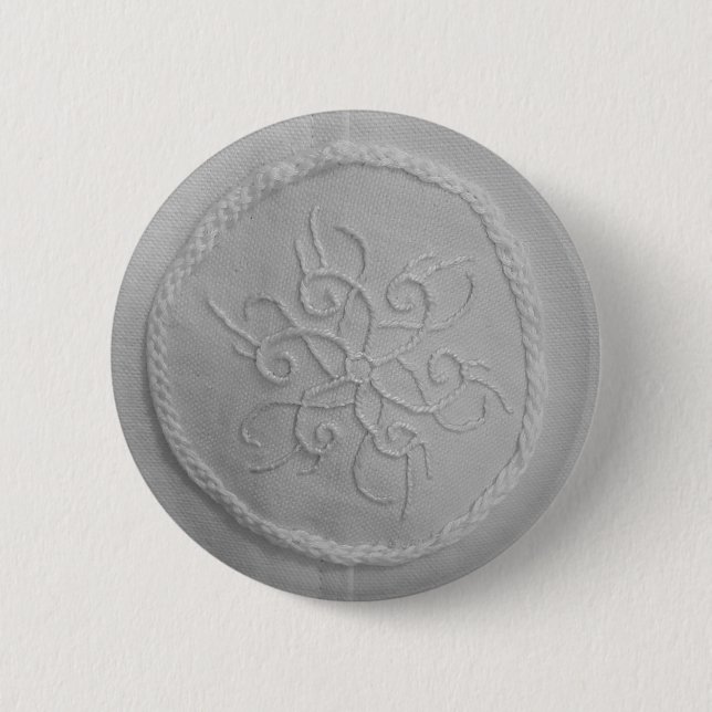 Pattern - Embroidery 2 Inch Round Button (Front)