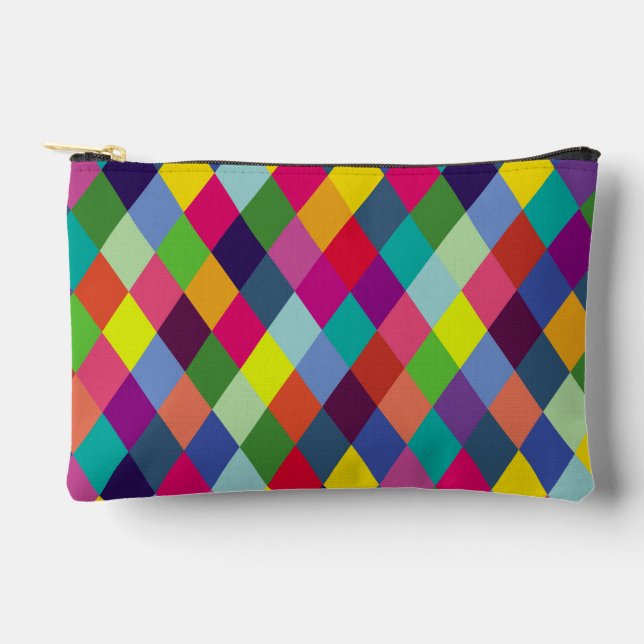 Pattern Fashion Colorful- Modern spring hipster Accessory Pouch (Front)