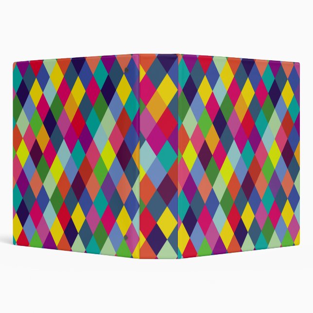 Pattern Fashion Colourful- Modern spring hipster Binder (Background)
