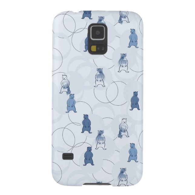 pattern featuring a grizzly bear Case-Mate samsung galaxy case (Back)
