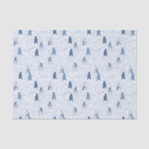 pattern featuring a grizzly bear tissue paper