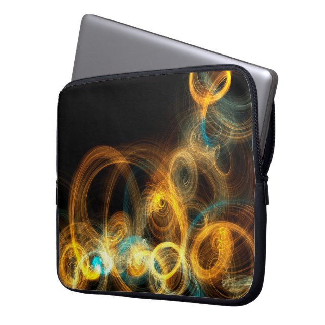 Pattern Fire Flame Office Business Commo Web Net Laptop Sleeve (Front Left)