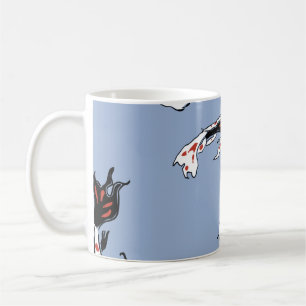Pattern fish carp koi koi carp coffee mug