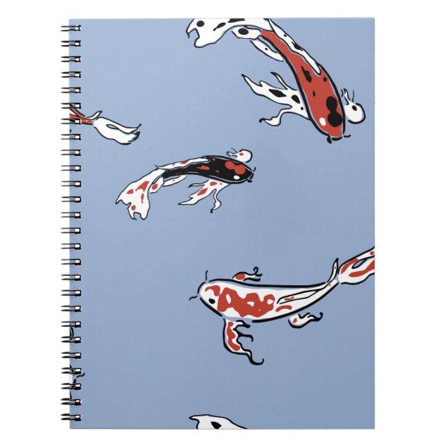 Pattern fish carp koi koi carp notebook (Front)