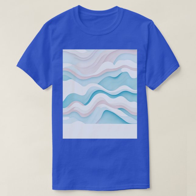 Pattern Flat Illustration Bright Isometric Pastel  T-Shirt (Design Front)
