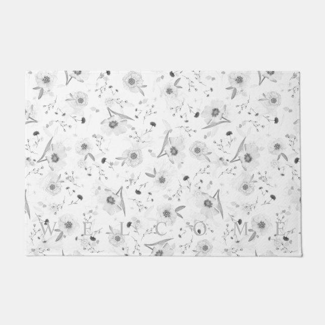 Pattern Floral Doormat (Front)