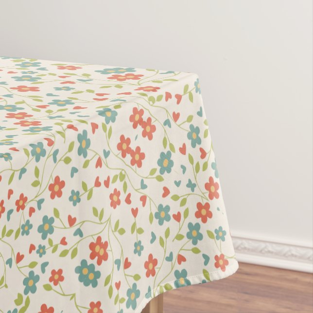 Pattern Floral Tablecloth (In Situ)