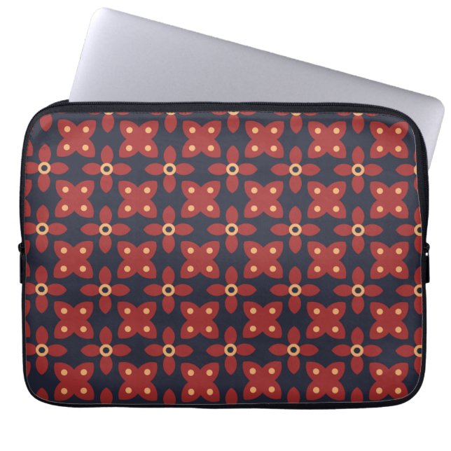 Pattern Flower Beautiful Flowers Premium Laptop Sleeve (Front)