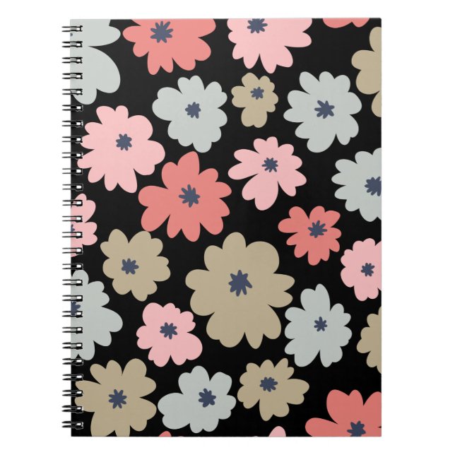 Pattern Flower Colourful Vintage        Notebook (Front)