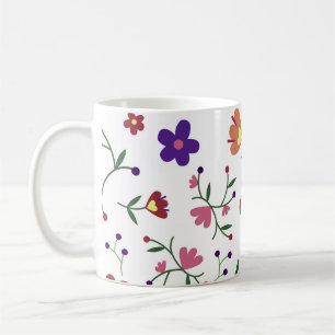 pattern flowers- coffee mug