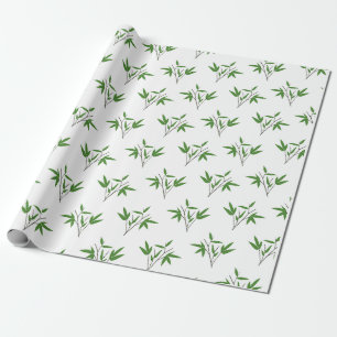 Pattern from bamboo twigs wrapping paper