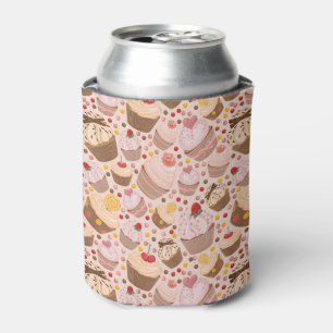 Pattern from celebratory cupcakes can cooler