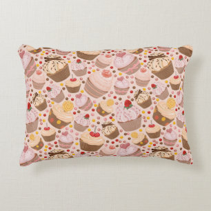 Pattern from celebratory cupcakes decorative pillow