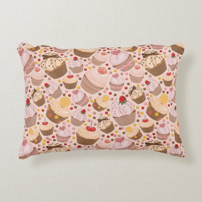 Pattern from celebratory cupcakes decorative pillow (Front)