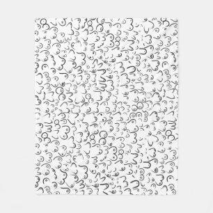 Pattern funny humour fleece blanket