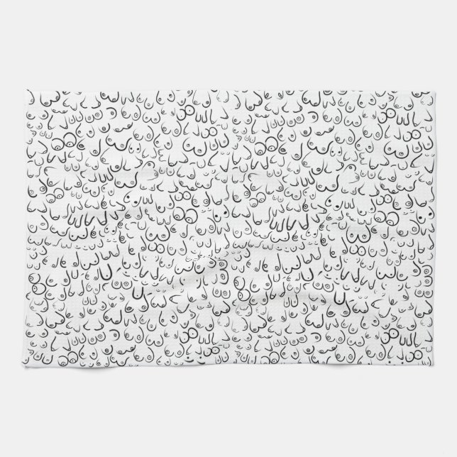 Pattern funny humour kitchen towel (Horizontal)