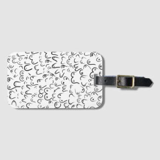 Pattern funny humour luggage tag