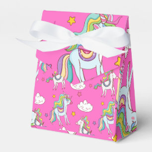 Pattern Funny Unicorn Cute Favor Box