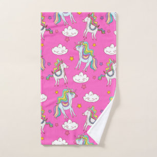 Pattern Funny Unicorn Cute      Hand Towel