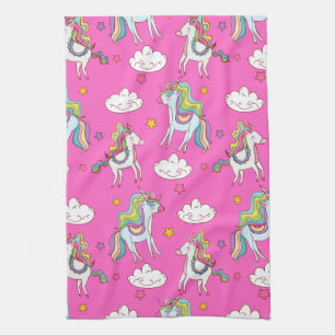 Pattern Funny Unicorn Cute Kitchen Towel