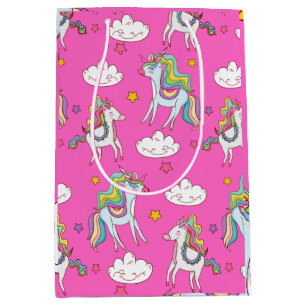 Pattern Funny Unicorn Cute     Medium Gift Bag