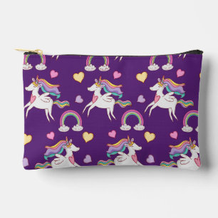 Pattern Funny Unicorn Magic Horse Cute    Accessory Pouch