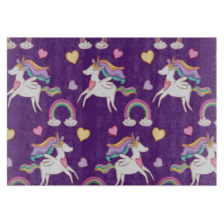 Pattern Funny Unicorn Magic Horse Cute      Cutting Board