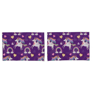 Pattern Funny Unicorn Magic Horse Cute Pillowcase