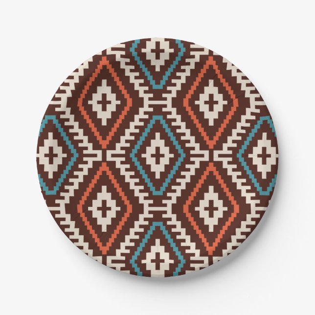 Pattern Geometric  Fashion Stylish Cute         Paper Plate (Front)