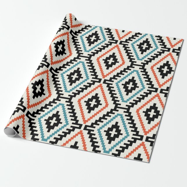 Pattern Geometric  Fashion Stylish Trendy Wrapping Paper (Unrolled)